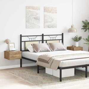 vidaXL Dulap de noapte 2 pcs stejar artizanal 35 x 35 x 20 cm imagine