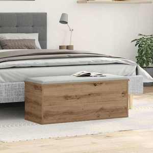 vidaXL Cutie de depozitare Stejar Artizanal 90 x 35 x 35 cm imagine