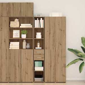 vidaXL Bufet stejar artizanal 30 x 42.5 x 185 cm Lemn compozit imagine