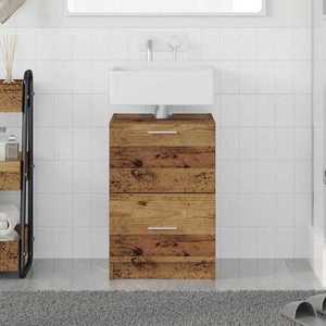 vidaXL Dulap de Baie cu raft Lemn Vechi 40 x 37 x 59 cm Lemn compozit imagine