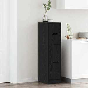 vidaXL Cabinet de Apotecă Stejar negru 30 x 41 x 118 cm Lemn compozit imagine