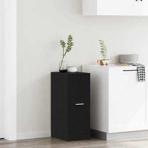 vidaXL Cabinet de Apotecă Stejar negru 40 x 41 x 77.5 cm Lemn compozit imagine