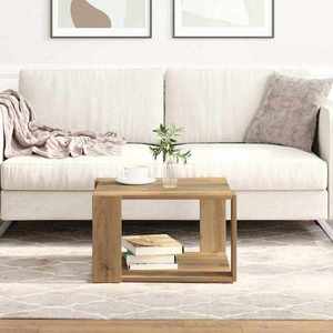 vidaXL Masă de cafea Stejar Artizanal 51, 5 x 51, 5 x 30 cm imagine