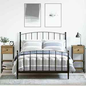 vidaXL Dulap de noapte cu sertar Maro Lemn recuperat masiv imagine