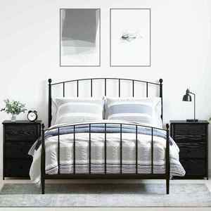 vidaXL Dulap de noapte cu sertar Negru Lemn recuperat masiv imagine