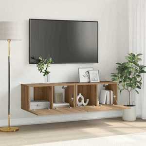 vidaXL Set comodă TV 2 pcs Maro 60 x 30 x 30 cm Lemn compozit imagine