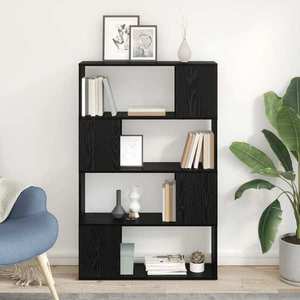 vidaXL Set comodă TV Pe perete Negru 80 x 24 x 125 cm Lemn compozit imagine