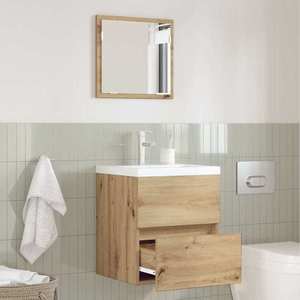 vidaXL Dulap de Baie Stejar Artizanal 41 x 38, 5 x 45 cm Lemn compozit imagine