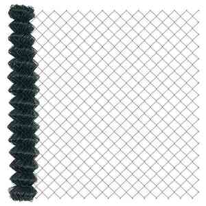 vidaXL Gard cu plasă de sârmă Verde 10 x 1.5 m Oțel imagine