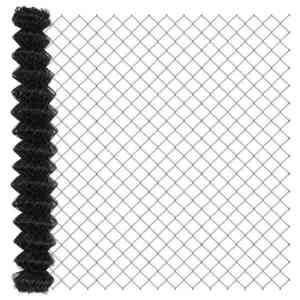 vidaXL Gard cu plasă de sârmă Gri 10 x 1.5 m Oțel imagine