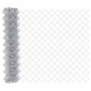 vidaXL Gard cu plasă de sârmă Argintiu 10 x 1.4 m Oțel galvanizat imagine