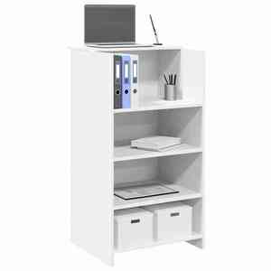 vidaXL Birou de recepție, alb, 55x50x103, 5 cm, lemn stratificat imagine