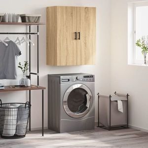 vidaXL Dulap TV montat pe perete, stejar sonoma, 69, 5x34x90 cm imagine