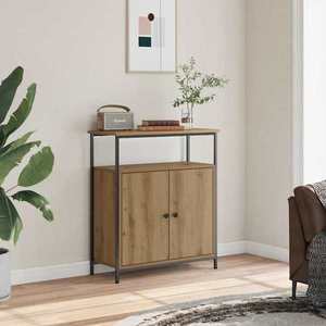 vidaXL Servantă, stejar artizanal, 70x30x80 cm, lemn prelucrat imagine