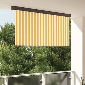 vidaXL Jaluzea Rulou de Exterior Manual portocaliu și alb 200 x 250 cm imagine
