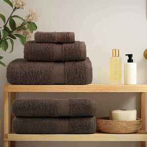 vidaXL Prosoape de spalare SOLUND Maro Bumbac imagine