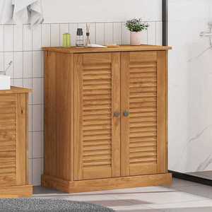 vidaXL Dulap de Baie Altele VIGO Maro Lemn masiv de pin imagine