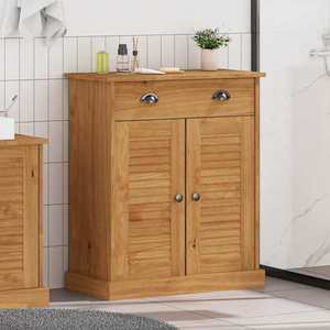 vidaXL Dulap de Baie cu depozitare VIGO maro miere 67.5 x 34 x 80 cm imagine