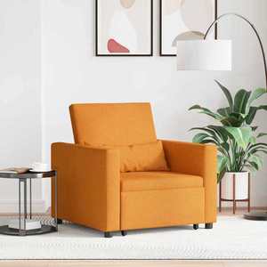 vidaXL Sofa Pat Unilaterala Galben închis 90 x 165 x 87 cm țesătură imagine