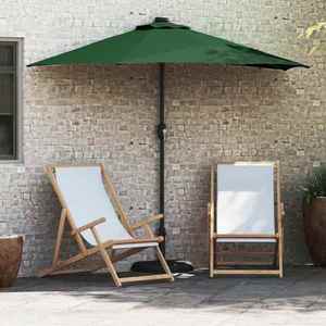 vidaXL Parasol de Grădină Verde 294 x 150 x 223 cm țesătură imagine
