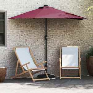 vidaXL Parasol de Grădină Roșu bordo 294 x 150 x 223 cm țesătură imagine