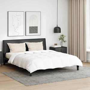 vidaXL Set de Pături cu pernă 3 pcs Alb Pene de rață imagine