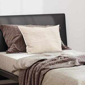 vidaXL Pernă cu pernă Alb Poliester imagine