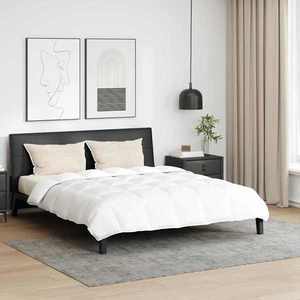 vidaXL Set de Pături cu pernă 3 pcs Alb Pene de rață imagine