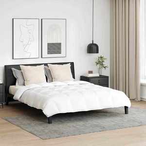 vidaXL Set de Pături cu pernă 3 pcs Alb Pene de rață imagine