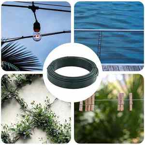 vidaXL Sârmă de legare pentru gard Verde 25 m Oțel imagine