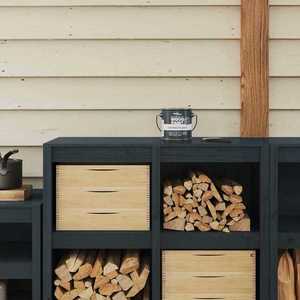 vidaXL Vopsea pentru lemn Gri 16, 5 x 16, 5 x 15, 9 cm Print pe perete imagine