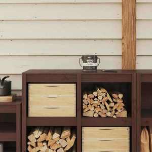 vidaXL Vopsea pentru lemn Maro 16, 5 x 16, 5 x 15, 9 cm Print pe perete imagine