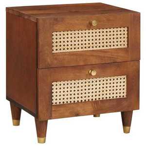 vidaXL Mese de noptieră cu sertar 40 x 33.5 x 46 cm imagine