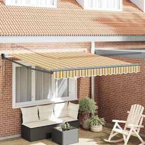 vidaXL Cortina Retractabilă Manual Multicolour 300x250 cm țesătură imagine