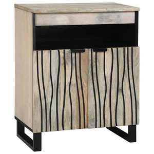 vidaXL Dulapuri și suporturi pentru stocarea media Alb și negru imagine