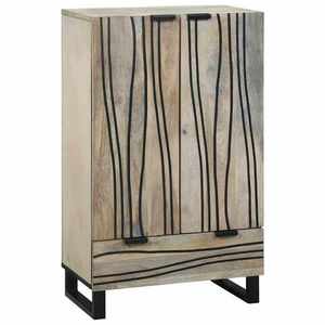 vidaXL Dulapuri și suporturi pentru stocarea media Alb și negru imagine