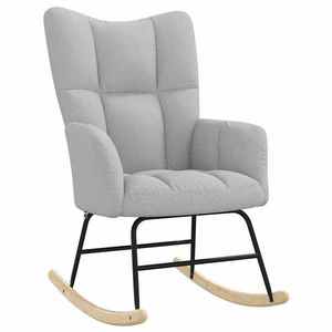 vidaXL Scaun balansoar din stofă gri nor imagine