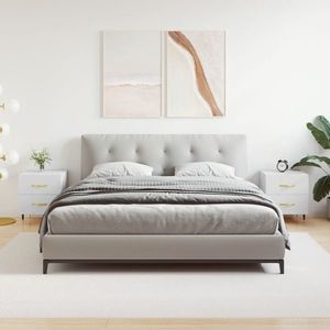 vidaXL Noptiere, 2 buc., alb, 40x35x47, 5 cm, lemn compozit imagine