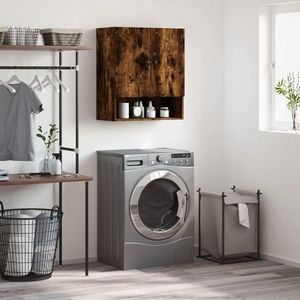 vidaXL Dulap de perete, stejar fumuriu, 60x31x70 cm, lemn compozit imagine