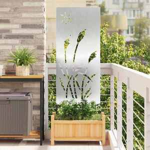 vidaXL Ecran de intimitate pentru grădină Argintiu 50 x 140 cm imagine