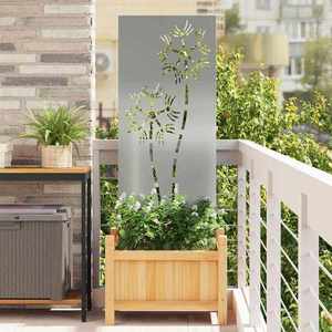 vidaXL Ecran de intimitate pentru grădină Argintiu 50 x 140 cm imagine