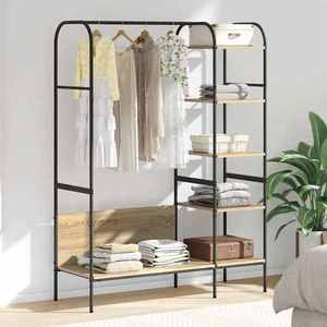 vidaXL Suport pentru Hârtie Maro 120 x 44 x 160 cm Lemn compozit imagine