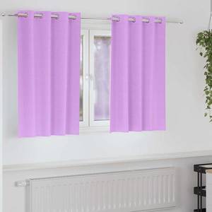 vidaXL Perdele Opaque cu Inel 2 pcs Violet 140 x 140 cm Poliester imagine