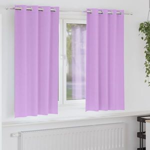 vidaXL Perdele Opaque cu Inel 2 pcs Violet 175 x 140 cm Poliester imagine