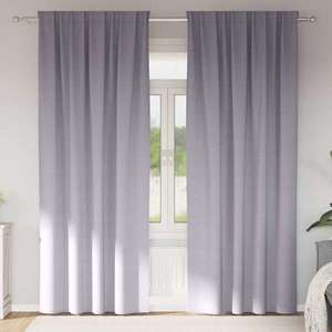 vidaXL Perdele Opaque cu Inel 2 pcs Gri Metalic 225 x 140 cm Poliester imagine