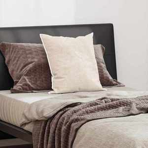 vidaXL Pernă cu pernă Alb 50 x 50 cm Bumbac imagine