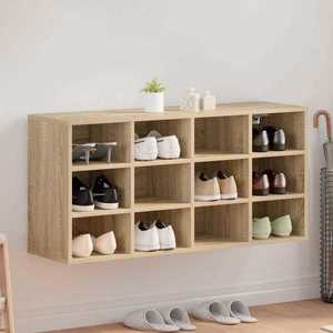 vidaXL Dulap pentru pantofi cu raft Stejar sonoma 103 x 30 x 51 cm imagine