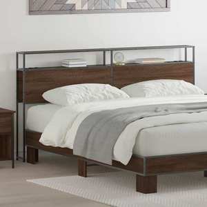 vidaXL Tăblie de depozitare cu raft Stejar brun 180 cm Lemn compozit imagine