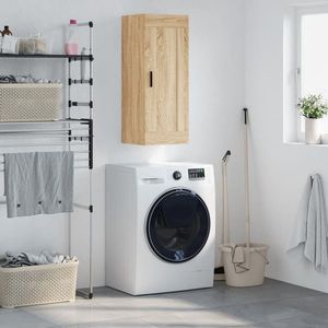 vidaXL Dulap de perete, stejar sonoma, 34, 5x34x90 cm, lemn prelucrat imagine