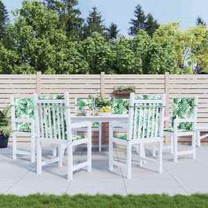 vidaXL Perne pentru scaune Altele 6 pcs model frunze 100 x 50 x 3 cm imagine